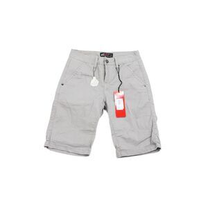 NYC Project Mens Cotton Buttoned Zip Flat Front Slip-On Shorts Gray Size EUR 26